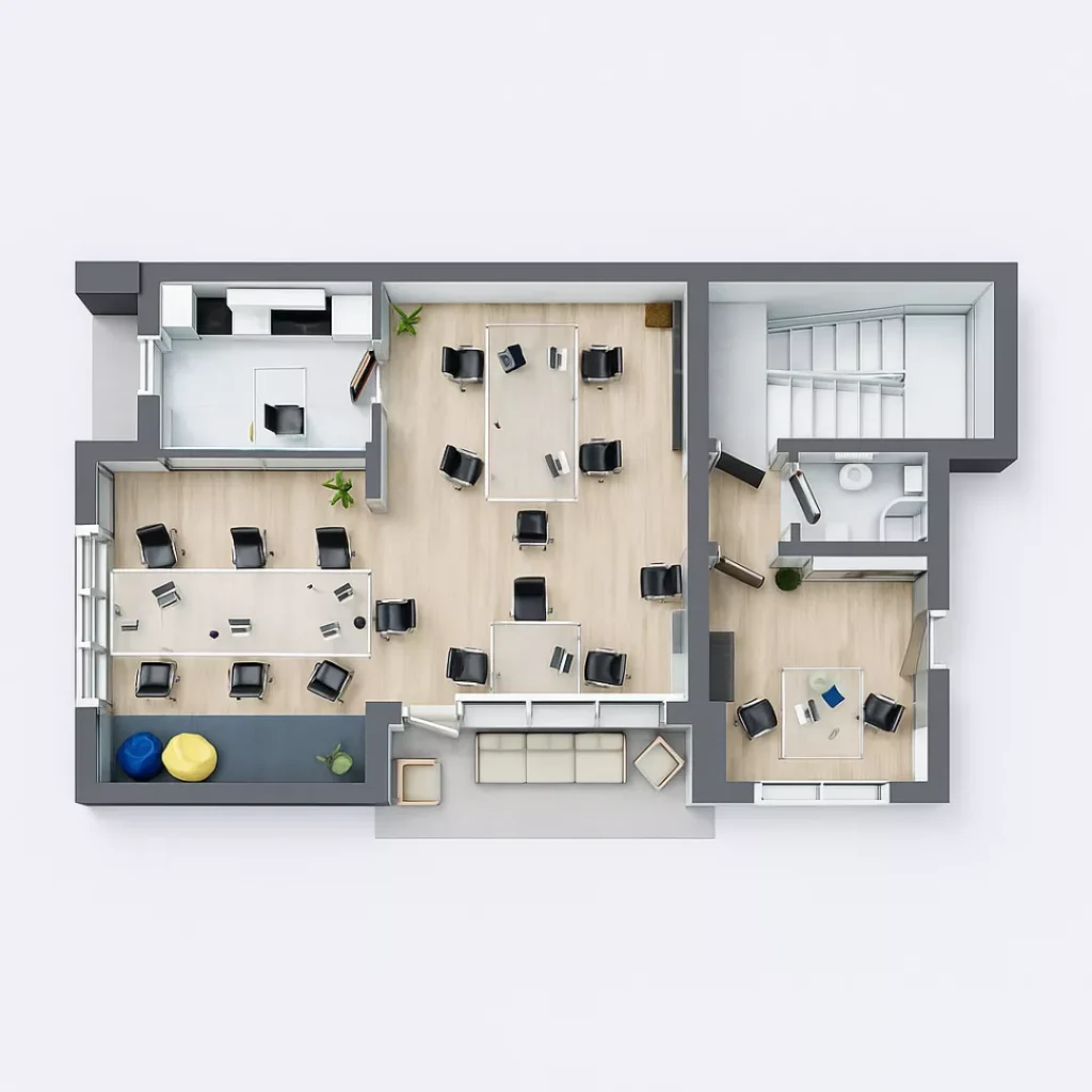 VJ Indiworks Kharadi Office Floor Plan 3